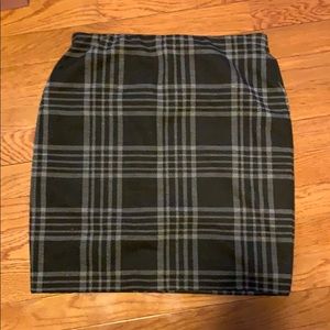 Loft Outlet Plaid Stretchy Pencil Skirt
